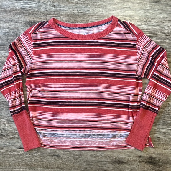 ANTHROPOLOGIE Pilcro BOXY HERITAGE PULLOVER BLOUSE TOP Size XS - Picture 2 of 6